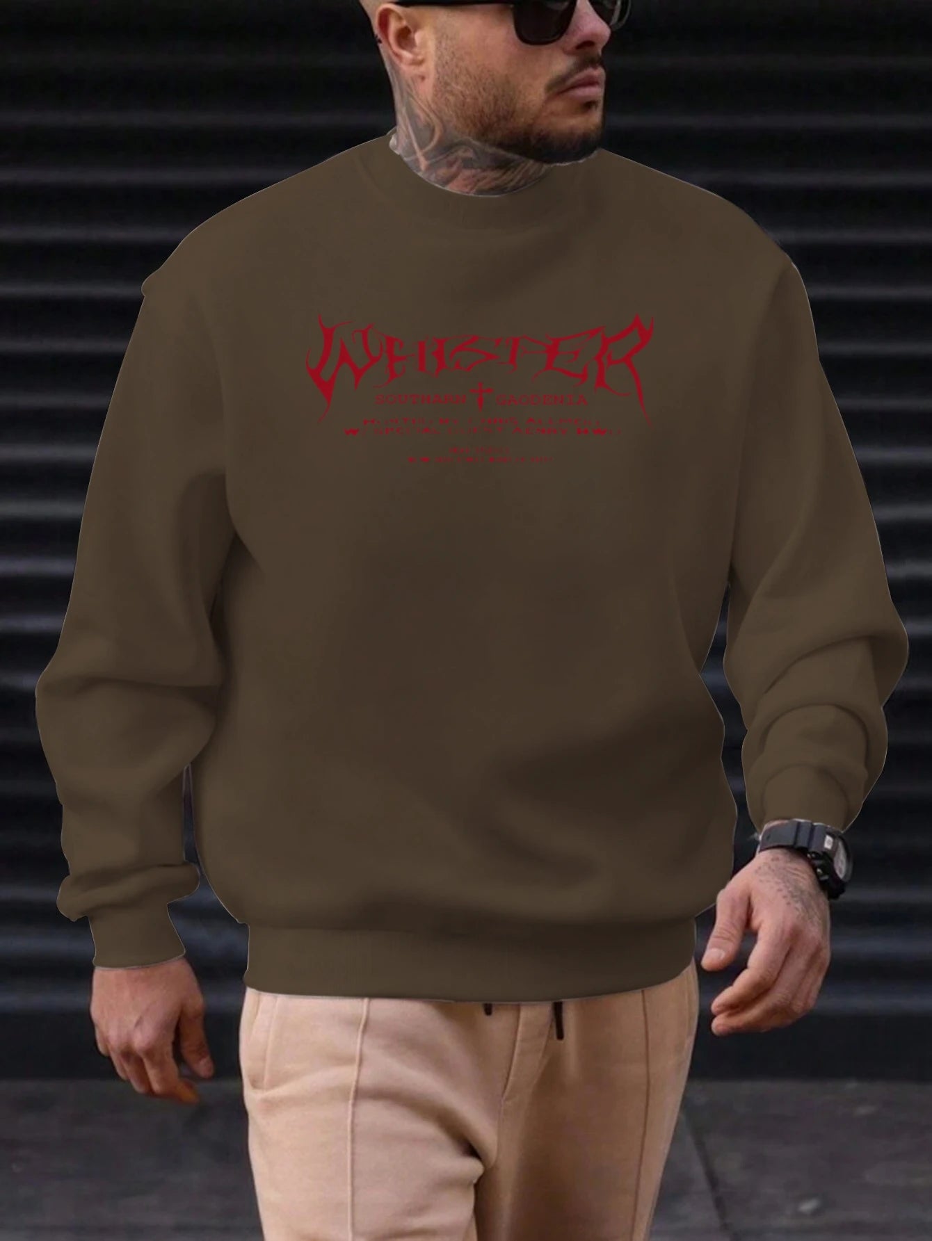 Men's Southarn Pattern Print Hoodie round Neck Casual Comfortable High Quality Fashion Autumn Daily Wear Street Style