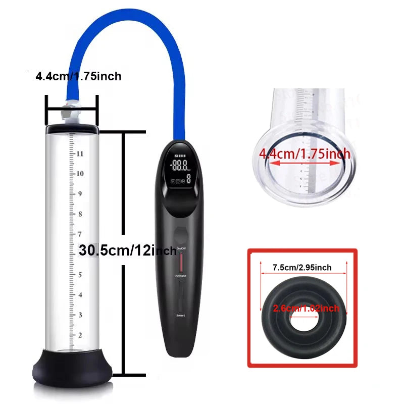 Electric Acrylic Penis Pump Vacuum Pump For Penis Male Penis Enlargement Pump  Penile Training Extender Cock Dick Pump For Men