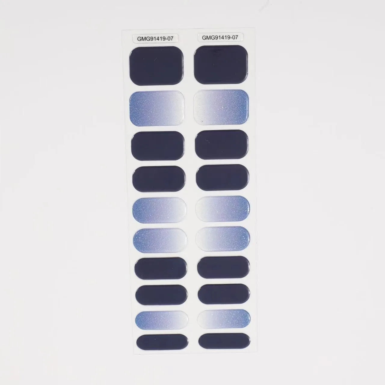 Semi-Cured Gel Nail Stickers Art Nail Decor Long-Lasting Solid Color Nail Strips UV Lamp Cured Manicure Gel Decal