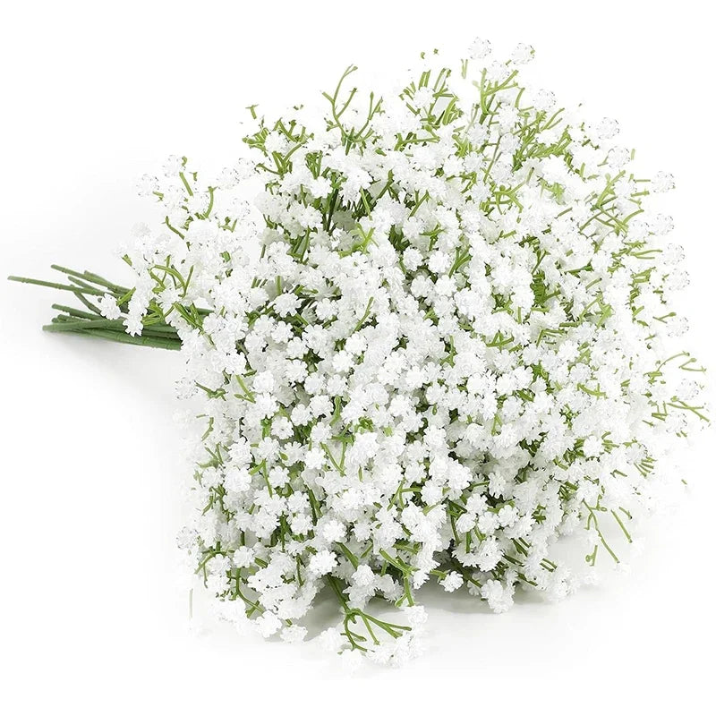 10/20/30Pcs Gypsophila Artificial Breath Flowers Bouquet for Wedding Bride Decoration Home Decor Ornament Fake Flowers DIY Gifts