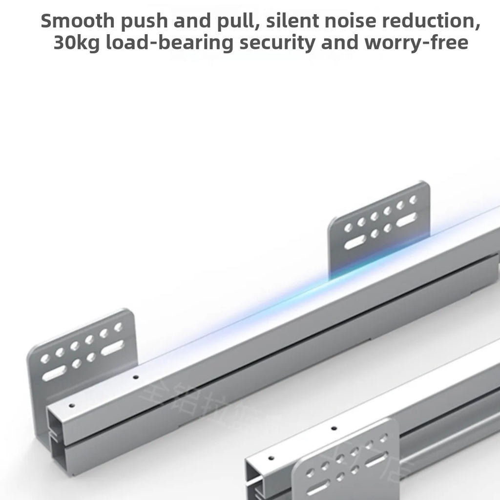 Kitchen Basket Cabinet Basket Thickened Aluminum Alloy Double Drawer Storage Dish Rack Cabinet Kitchen Cabinet Storage Basket