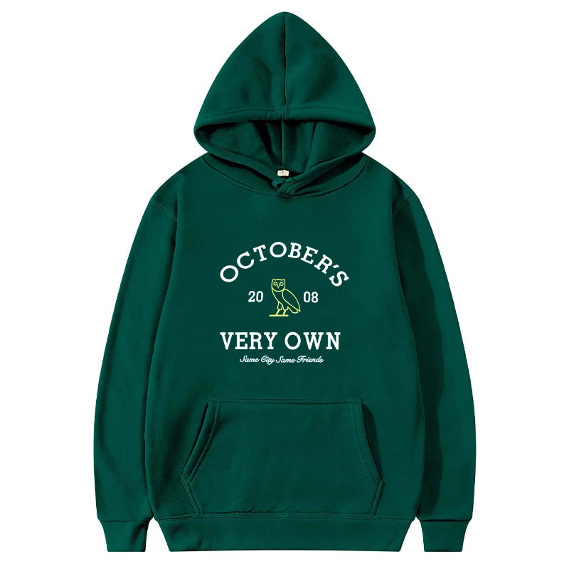 October's Hoodies Men Very Own Printed Long Sleeve Sweatshirts Women Casual Harajuku Sportwear Hoodied Pullovers Sudaderas