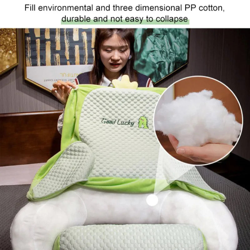 Home Portable Summer Ice Silk Cushion Multifunctional Detachable Waist Cushion