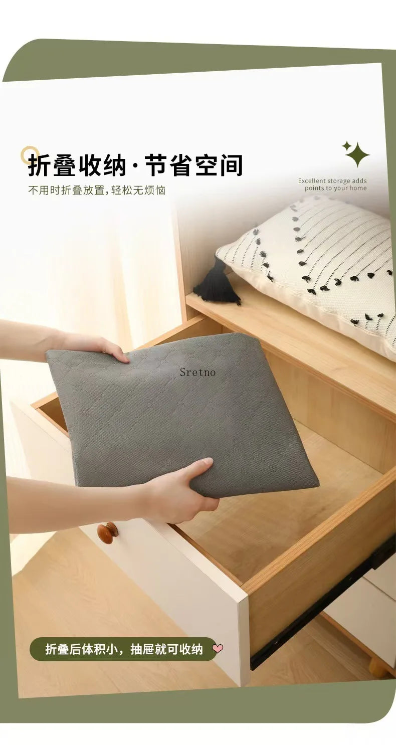 SRETNO Foldable Bed Sheet Storage Box Space Saving Multi-functional Quilt Cover Case Dustproof Underbed Storage Bags Household