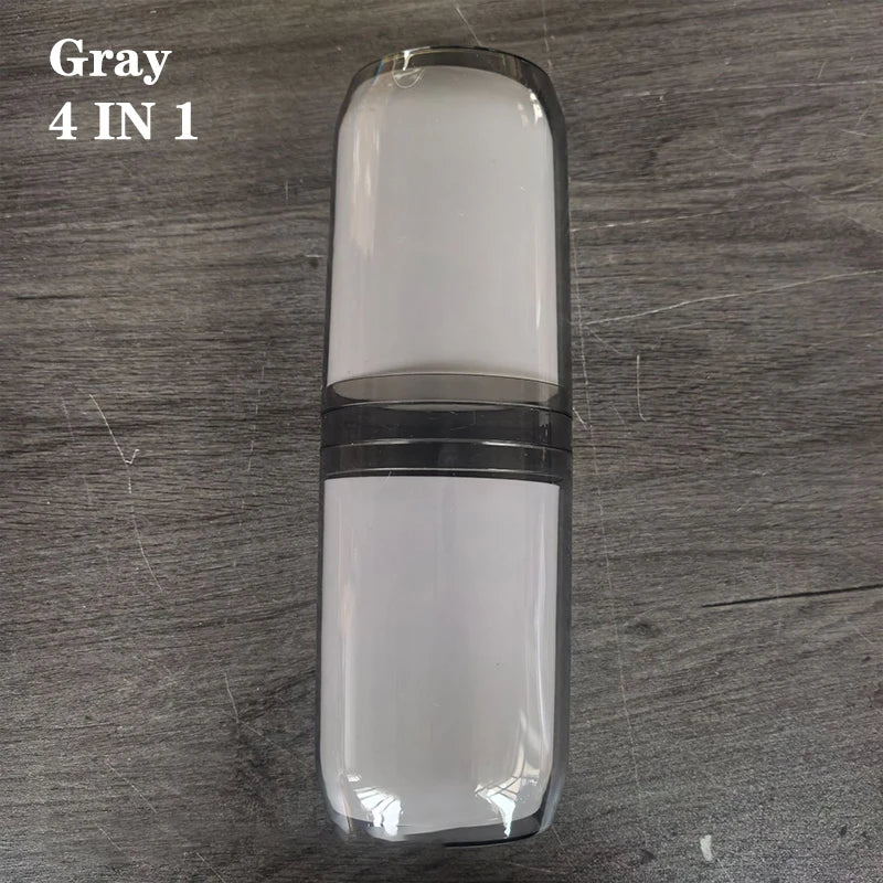 2/4 Cup Toothbrush Storage Box Portable Mouthwash Cup Toothpaste Storage Box Toiletry Travel Supplies Portable Toothbrush Cup