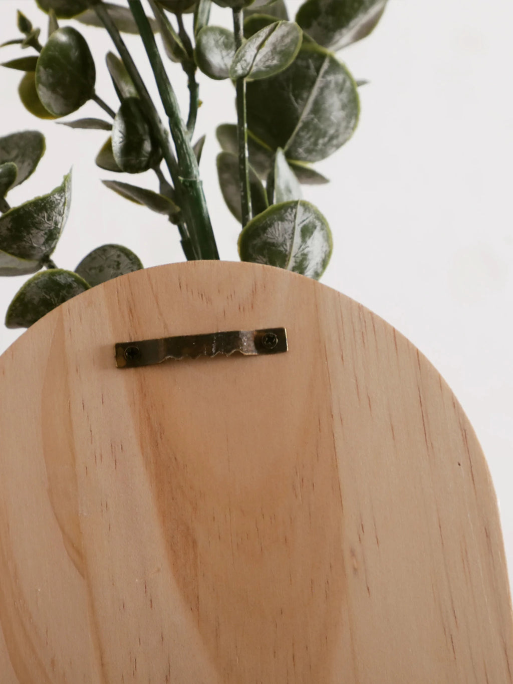 1pc Boho Wooden Wall Vase Wall Mounted Vase Arched Decorative Hanging Planter for Living Room, Bedroom & Home Wall Decoration