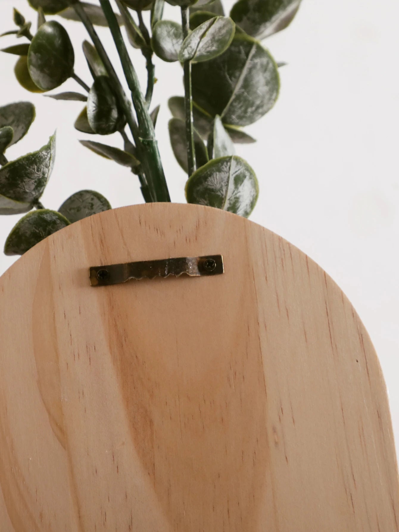 1pc Boho Wooden Wall Vase Wall Mounted Vase Arched Decorative Hanging Planter for Living Room, Bedroom & Home Wall Decoration