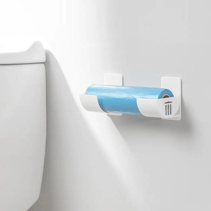 Cabinet Storage Rack 4-pack Punch-free Storage Shelf Kitchen Plastic Wrap Garbage Bag Refrigerator Side Storage Rack