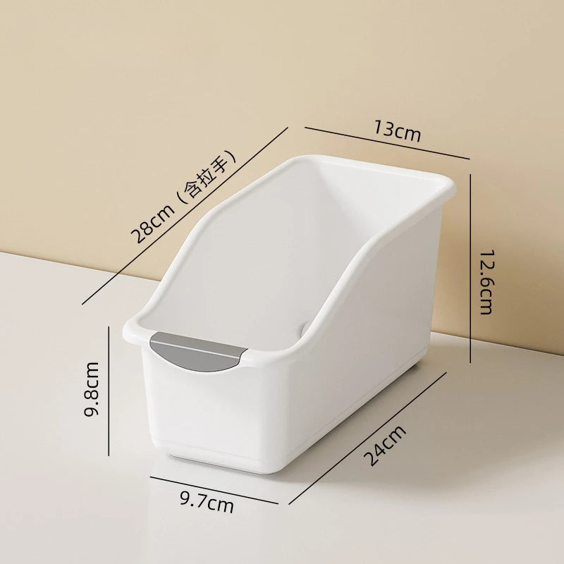 Plastic Multi-functional Storage Box Curved Design Ideal for Home Organization,suitable for Cleaning Products and Household Item