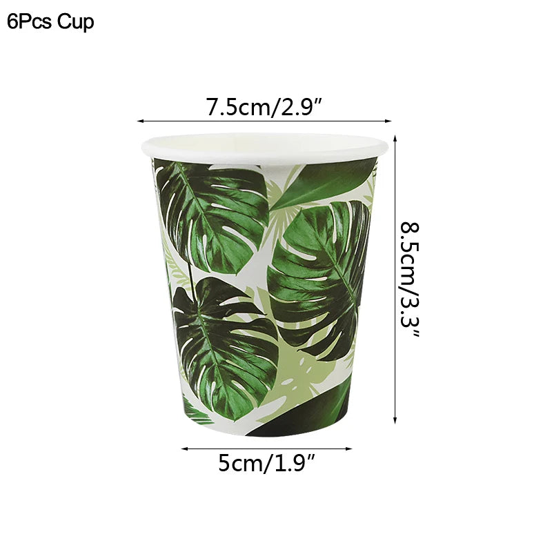 Hawaiian Artificial Tropical Palm Leaves Plant Summer Luau Aloha Jungle Theme Party Decoration Wedding Birthday Home Table Decor