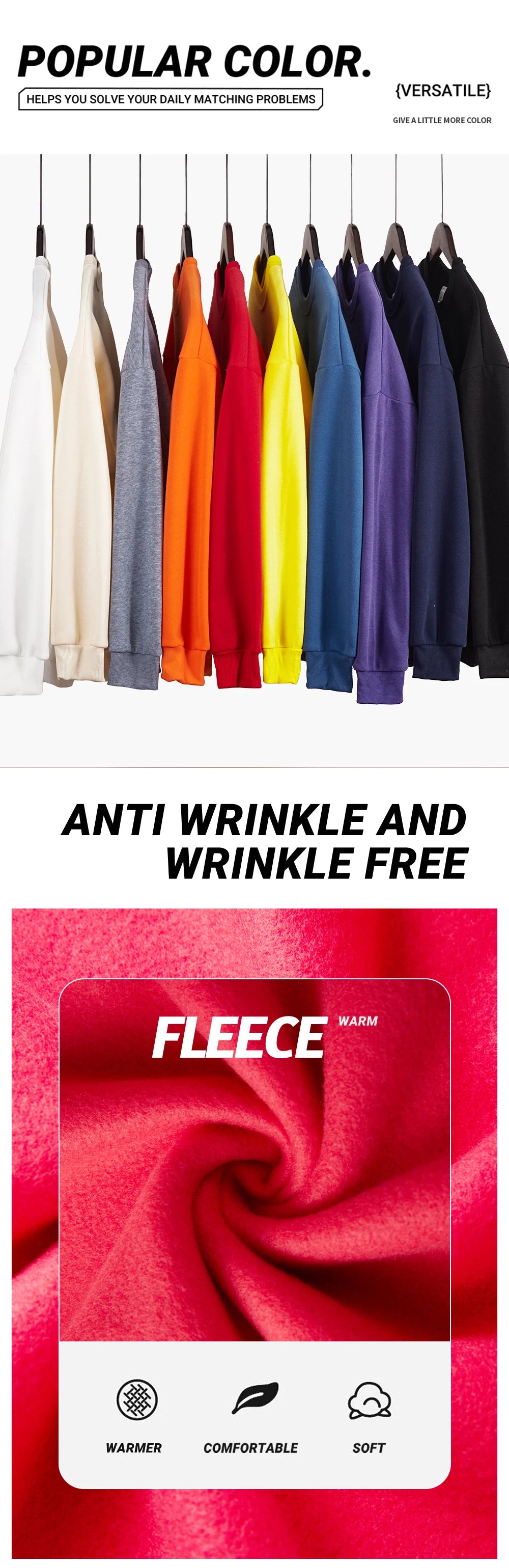 New York California Malibu Letter Sweatshirts Winter Women Casual Loose Hoodie Fleece Warm Crewneck Pullover Comfortable Clothes