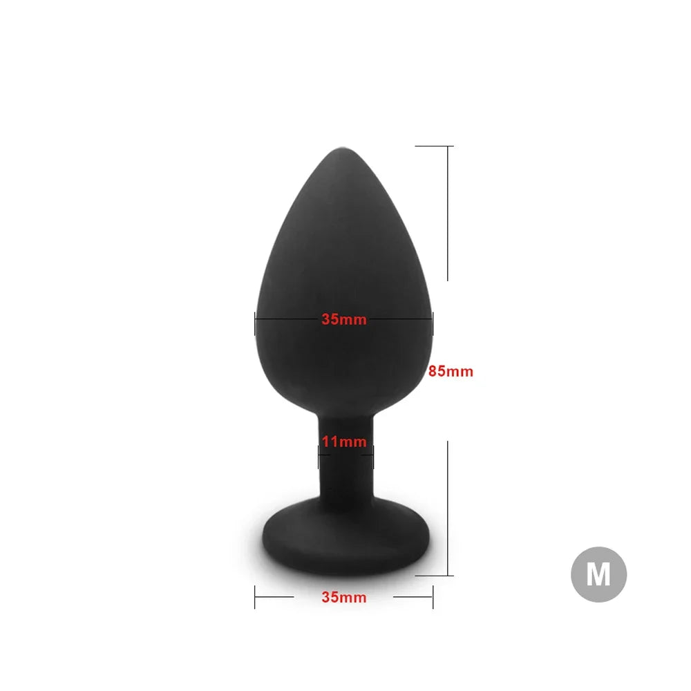 4pcs Soft Silicone Anal Plug Mini Erotic Bullet Vibrator Butt Plug Sex Toy for Men Women Gay Couples Anal Prostate Stimulator