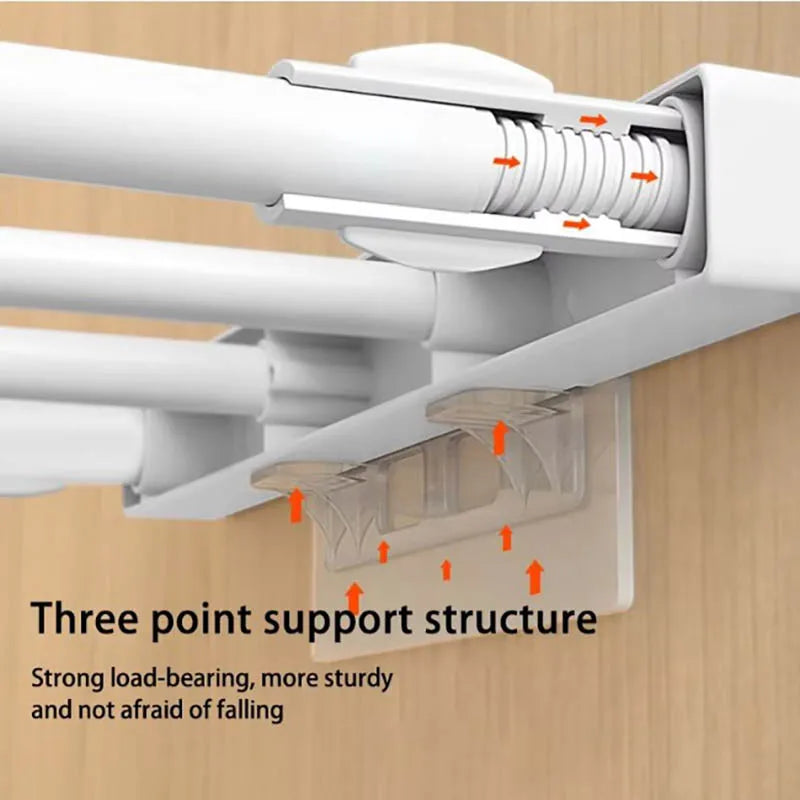 Expandable Divider Punch-free Retractable Layers Board for Wardrobe Storage Kitchen and Bathroom Shelf Dormitory Dividers