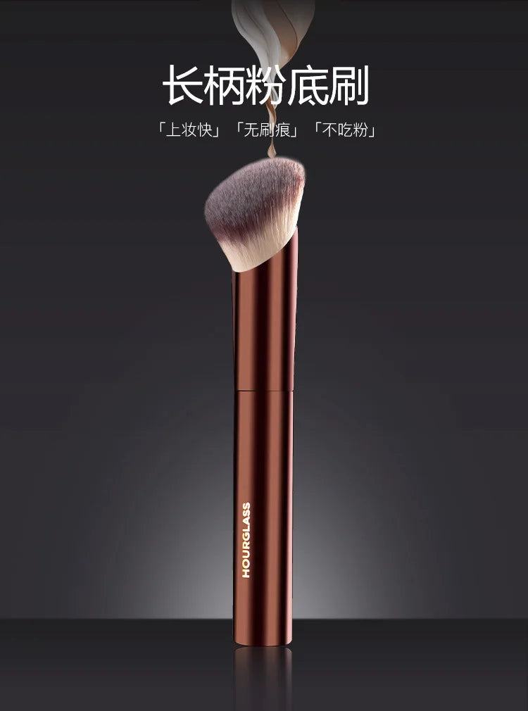 1pc Quick Angled Foundation Makeup brushes Concealer Liquid Foundation Make up brush exquisite Beauty tool Metal Handle