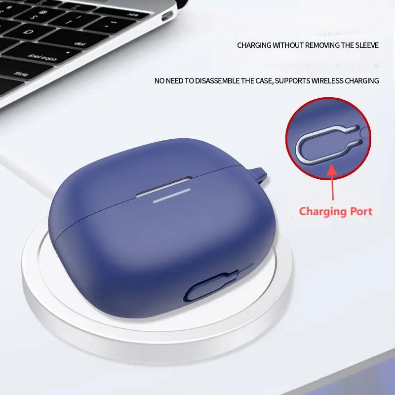 NEW Silicone Protective Case For Redmi Buds 6 Pro Headset Soft Case Charging Bag Headset Case Storage Bag with Hook