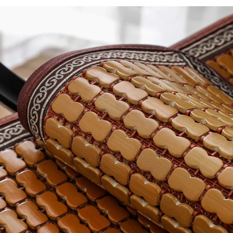 Summer Cool Mat Bamboo Salon Cushion Bamboo Car Ventilated Seat Cover Sofa Office Chair Cushion Dining Table Mat office chair