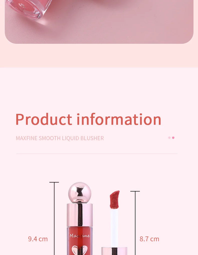 Highly Pigmented Matte Liquid Blush Long Lasting Non Fading Smooth Festival Stage Makeup Blush