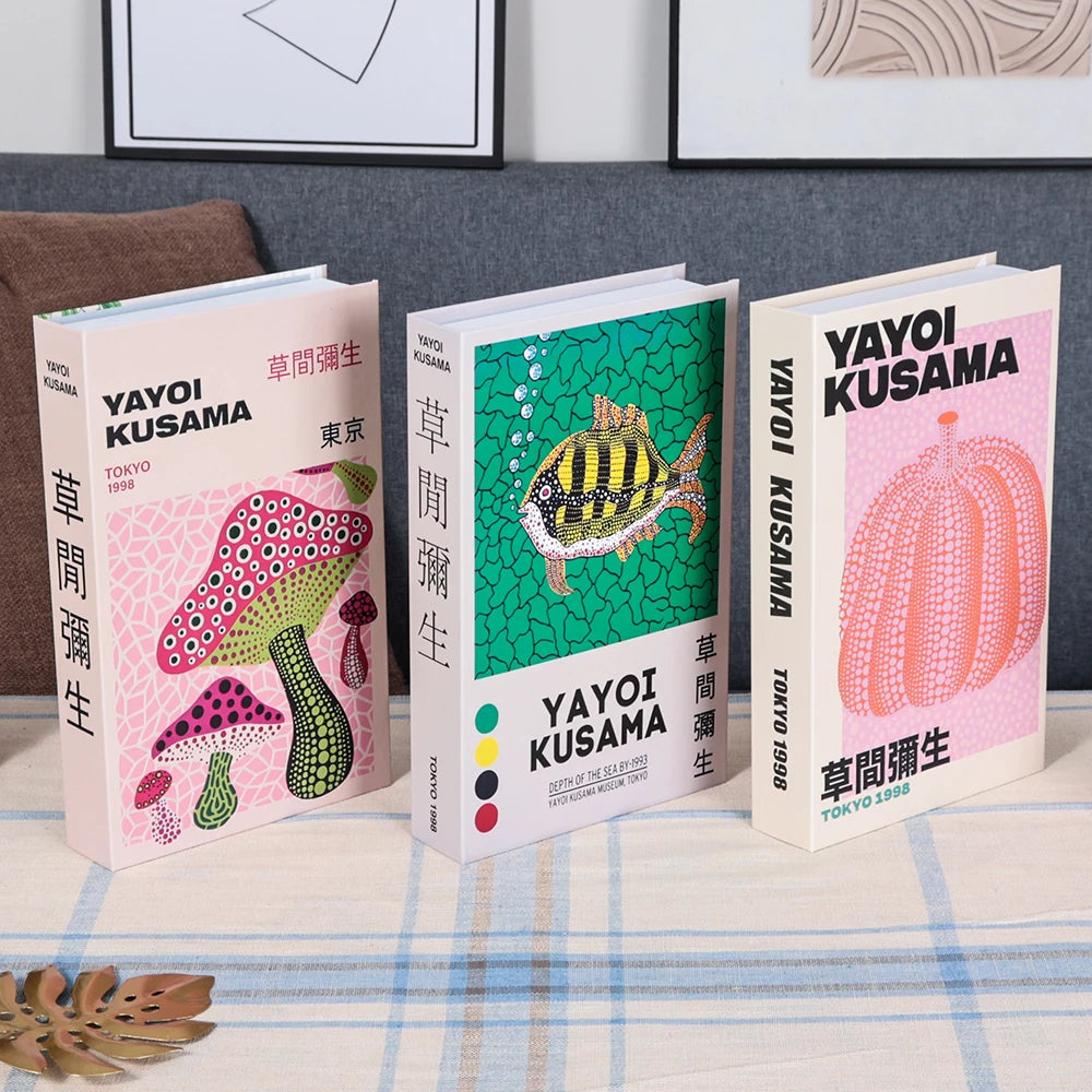 3Pcs Foldable Fashion Fake Books Living Room Decoration Designer Books Coffee Table Ornaments Club Hotel Room Villa Prop Books