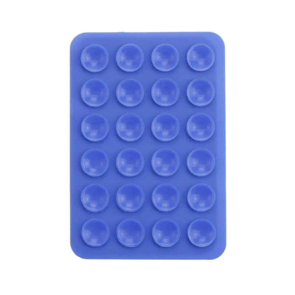 Multifunctional Silicone Suction Pad Phone Fixture Suction Cup Backed Adhesive Rubber Sucker Pad Fixed Pad 24Square Suction Cups