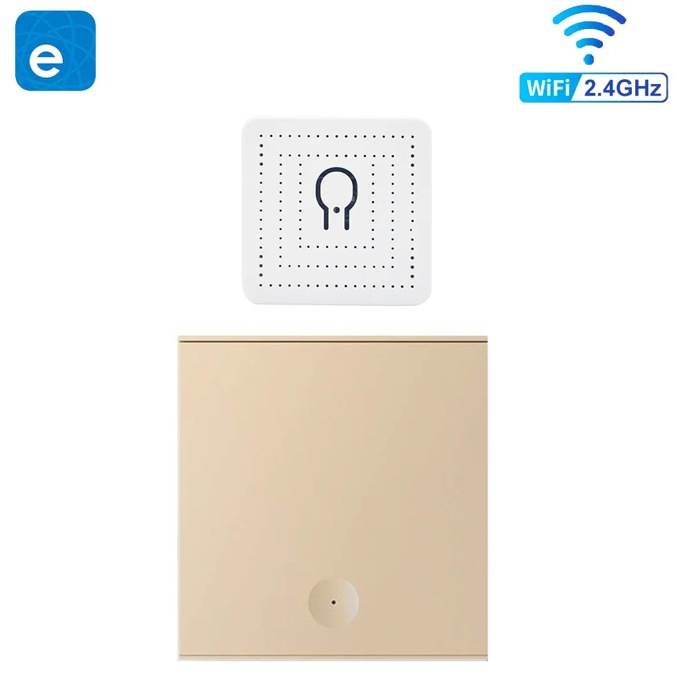 QIACHIP 2.4G 86 Type Wireless Wall Panel Transmitter And WiFi Smart Switch Receiver For AC 110V 220V Light Control Voice Control