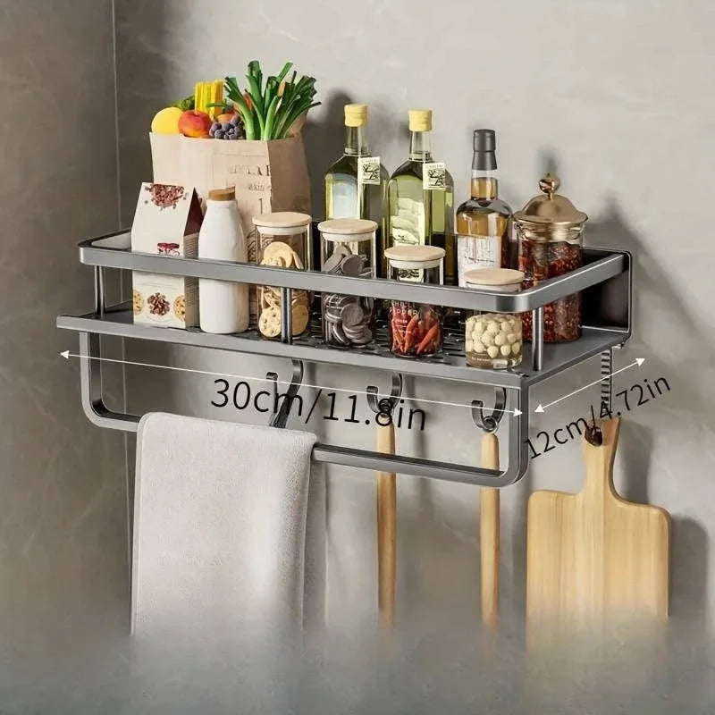 Kitchen Multifunctional Storage Rack Kitchen Table Items Organizer Shelf Cooking Items Wall Mounted Rack Kitchen Accessories