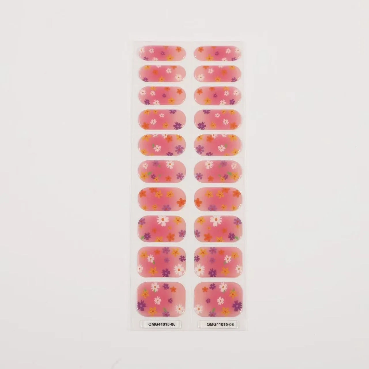 Semi-Cured Gel Nail Stickers Art Nail Decor Long-Lasting Solid Color Nail Strips UV Lamp Cured Manicure Gel Decal