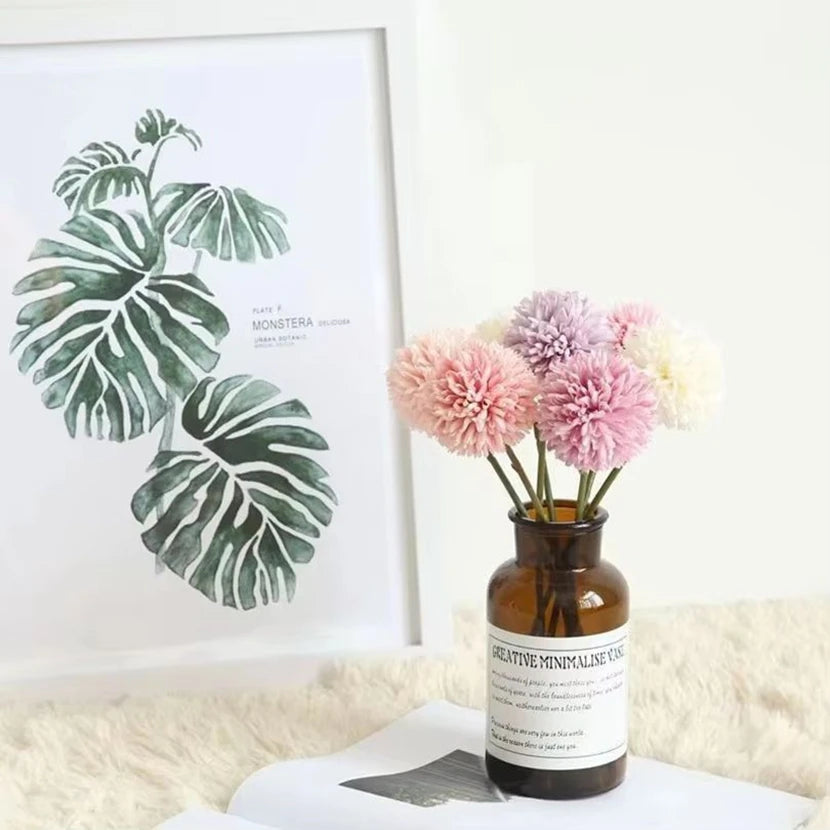 1/2Pcs Silk Artificial Flowers Hydrangea Chrysanthemum Home Decor Outdoor Garden Wall Wedding Bridal Bouquets Festival DIY Gifts