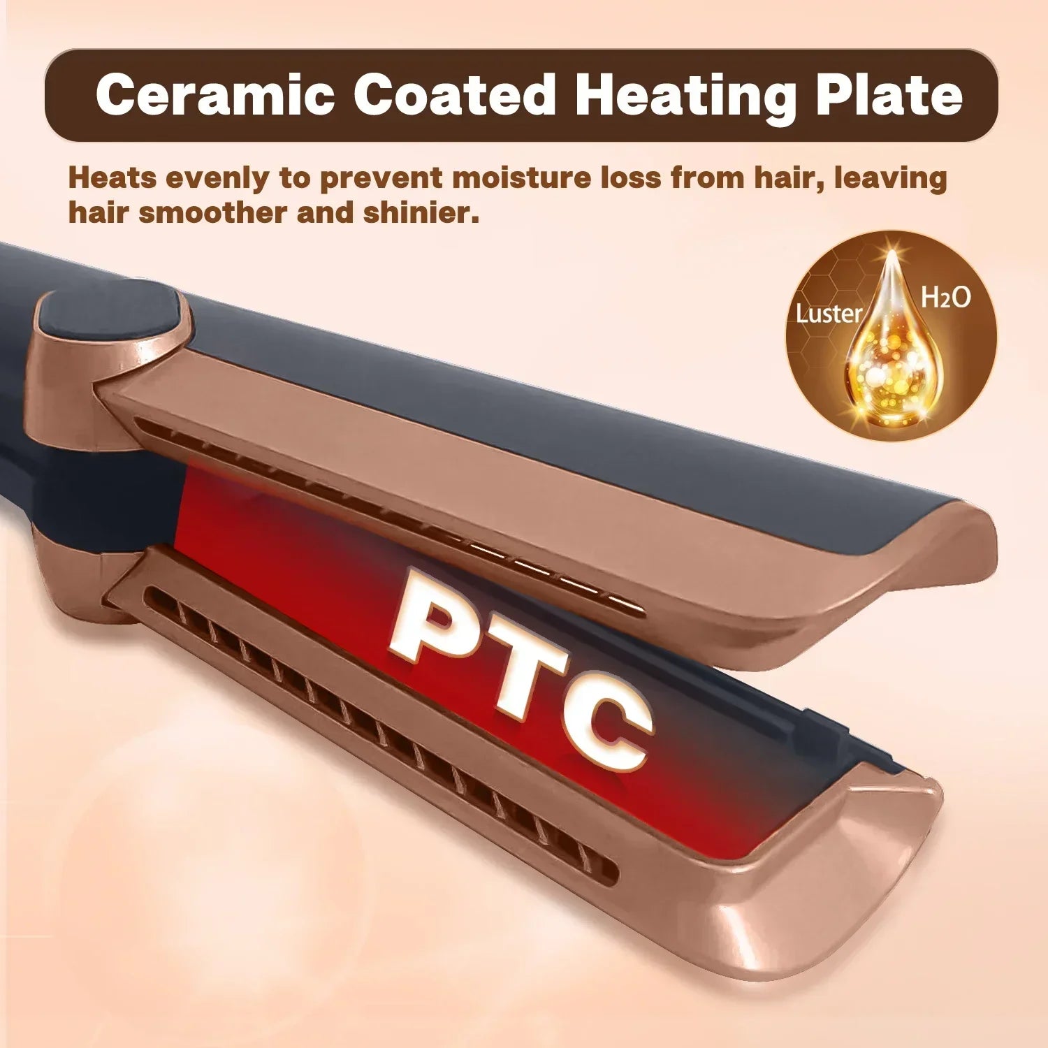 2in1 Professional Hair Straightener Curling Hair Dryer 106000 RPM Dry Air Anion Portable Wet & Dry Straightener