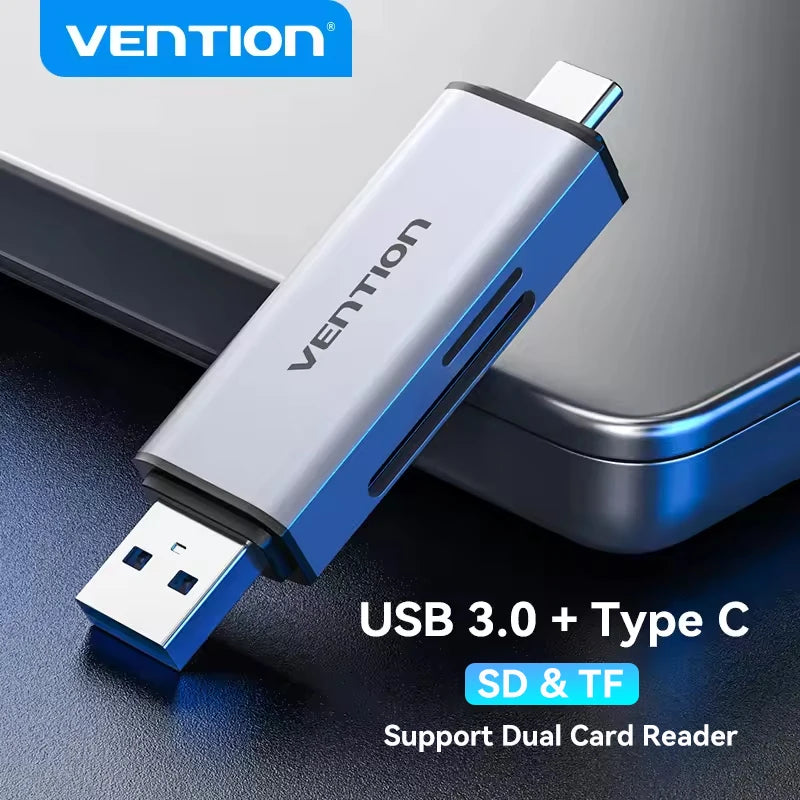 Vention SD Card Reader USB Type C to Micro SD TF Card Adapter for Laptop Accessories Phone Smart Memory USB 3.0 SD Card Adapter