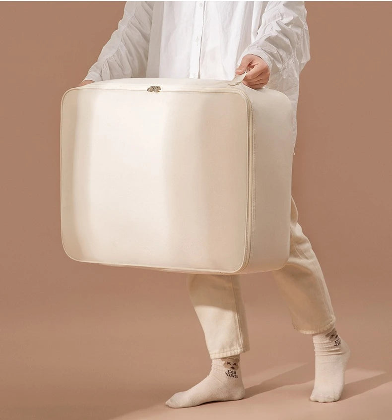 SRETNO Oxford Fabric Storage Bag Cotton Quilt Storage Bags, Clothes Storage Organizer Moving and Packing Luggage Bag Travel Bags