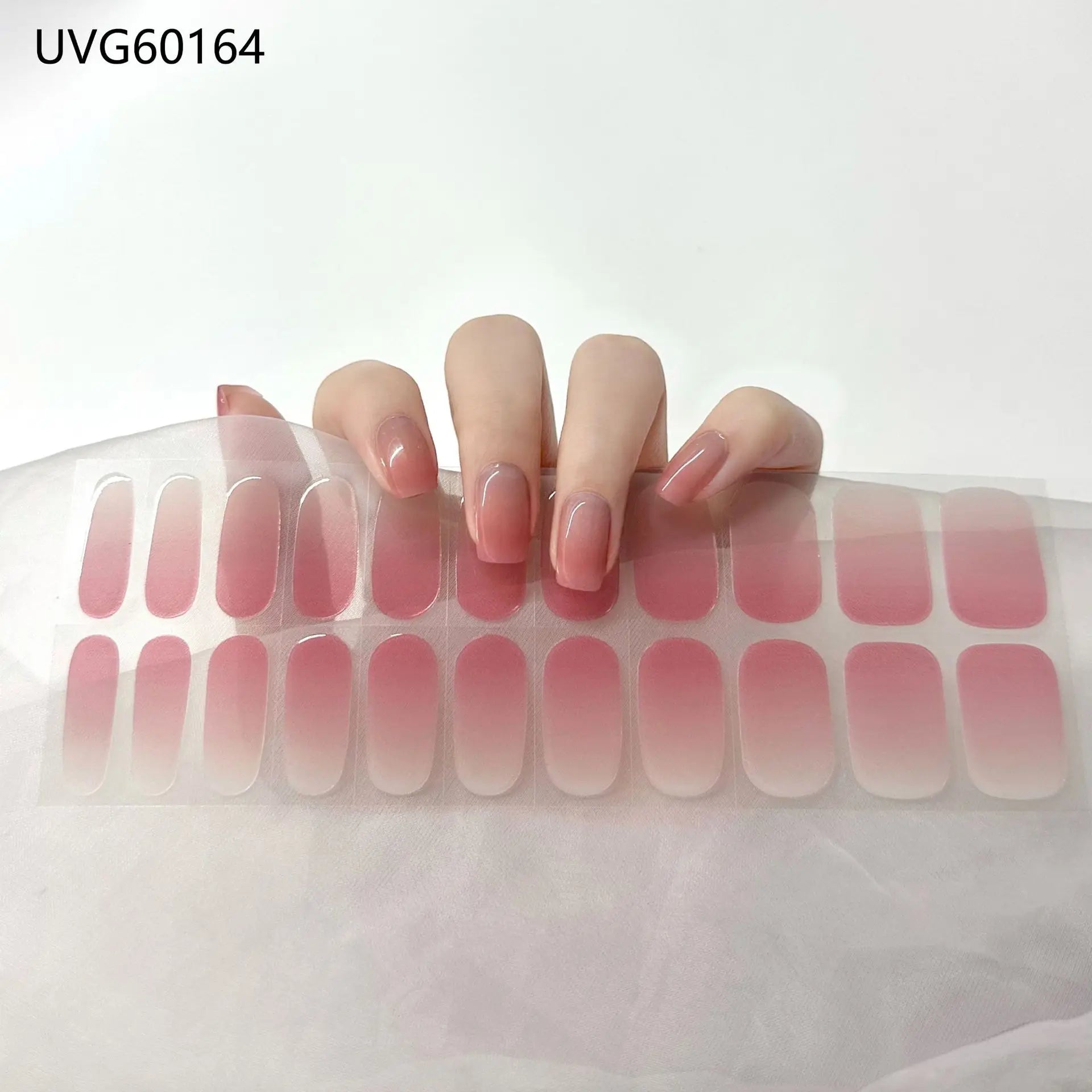 20/22tipsChristmas Semi Cured Nail Sticker UV Led Lamp Semi Cured Gel Design Nail Decals Waterproof Nail Stickers Nail Manicure