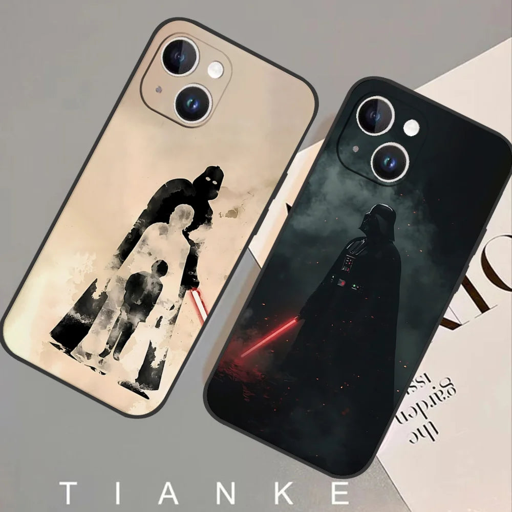 Cool A- Anakin S-Skywalker Phone Case For Iphone 16 15 11 13 14 Pro Max 7 8 Plus X Xr Xs Max 12mini Black Shell Cover Case