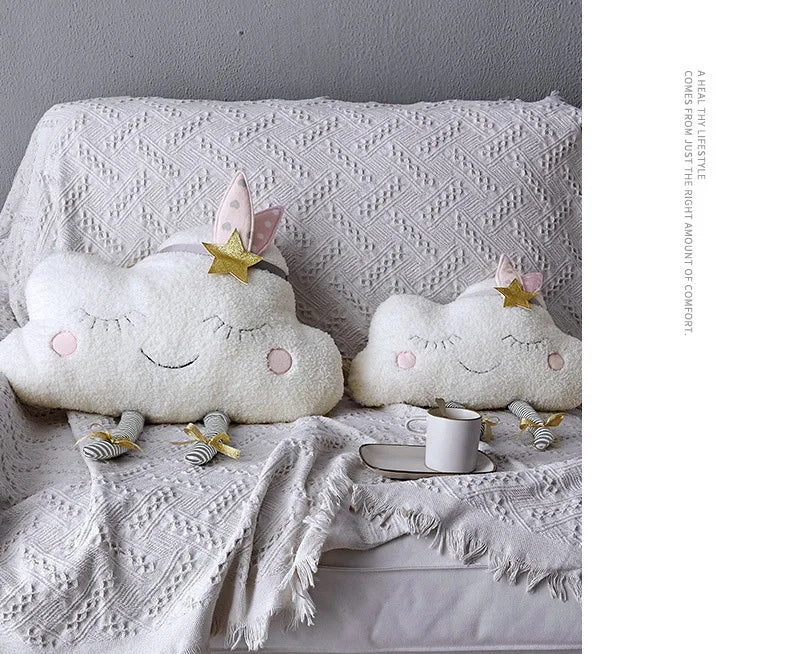 Creative Sofa Cushion Cloud Pillow Kids Girl Room Decor Baby Sleeping Appease Doll Home Sofa Cartoon Pillow Cute Cushion