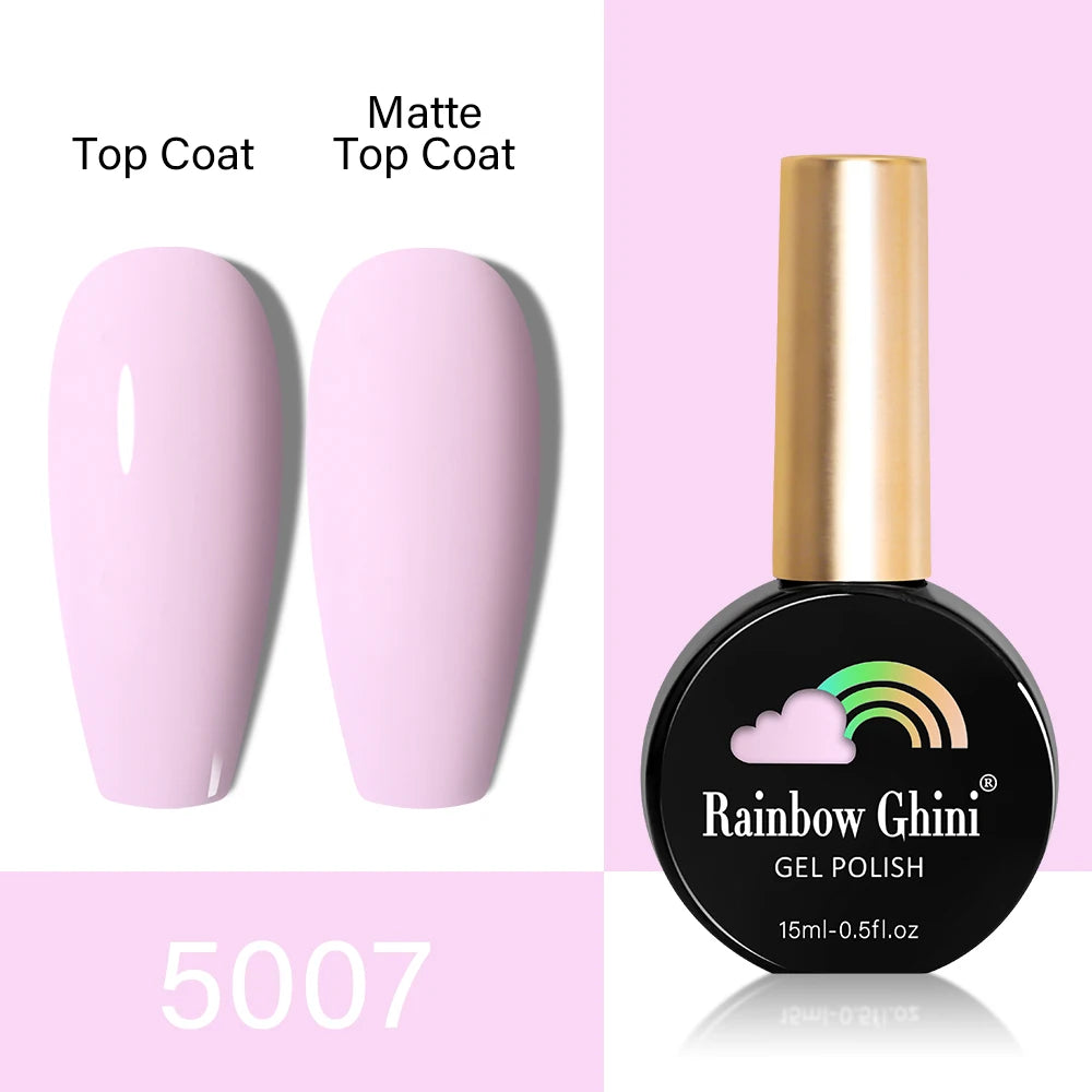 RG HEMA TPO FREE Neon Glitter Gel Nail Polish 15ml Nail Art Manicure Semi Permanent Gel Hybrid Varnishes Top Base Coat UV Nail