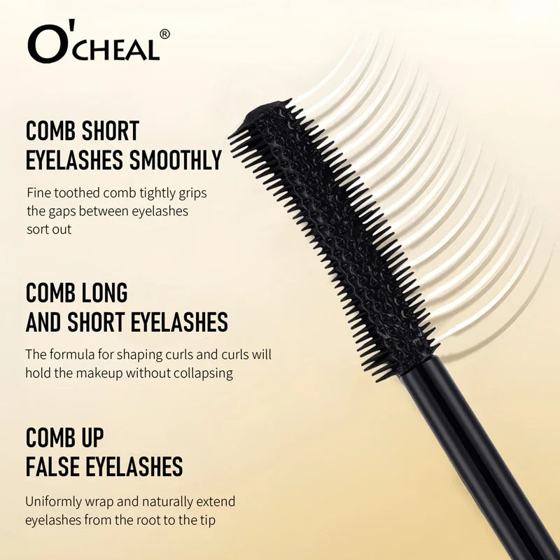 Lengthening Mascara Waterproof Gold Edition Smudge Free Curl Lock Technology All Day Wear Voluminous Lashes
