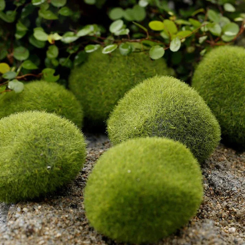 4pcs Artificial Moss Stone Simulation Fairy Garden Miniatures Bonsai Terrarium Succulent Gnomes Fake Moss Home Decor Decoration