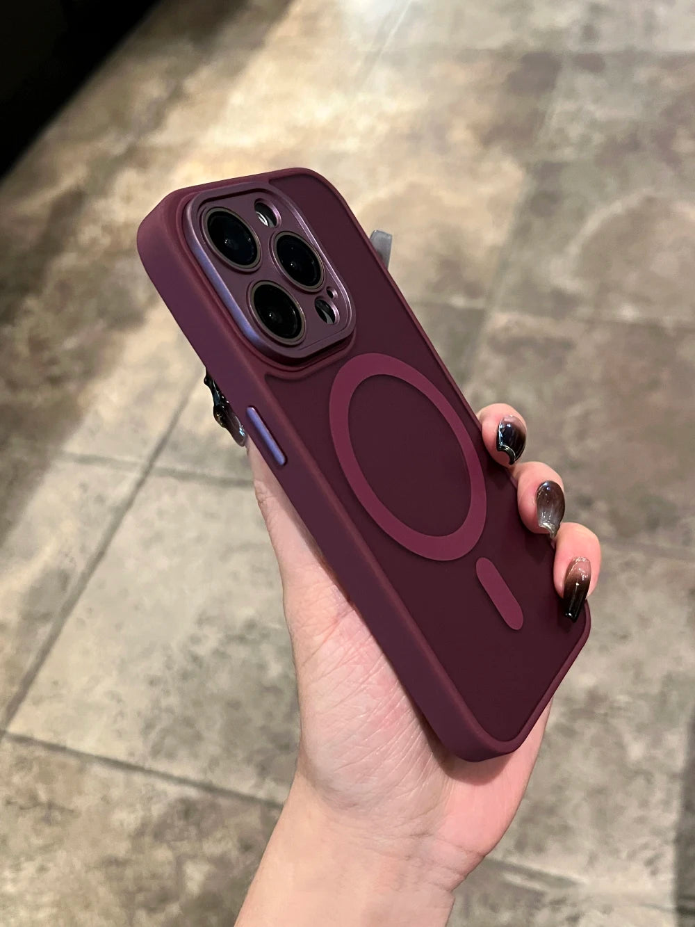 Matte For Magsafe Magnetic Case For iPhone 16 15 Pro Max 14 13 12 11 Frosted Translucent Wireless Charge Shockproof Bumper Cover