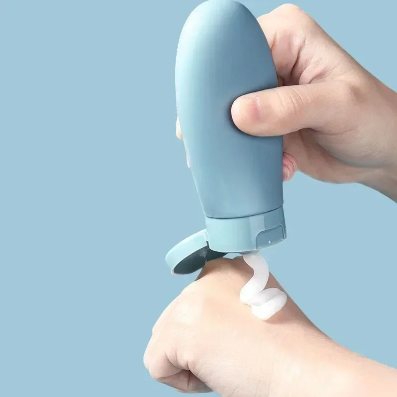 4Pcs/Set Refillable Bottle 60ml Soft Lotion Container Squeeze Tube Empty Bottle Portable Travel Shampoo Bottle