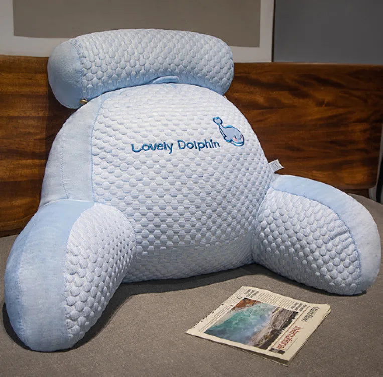 Home Portable Summer Ice Silk Cushion Multifunctional Detachable Waist Cushion