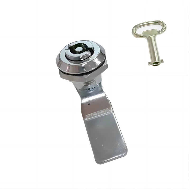 1 Set Stainless Steel 18mm Tool Lock Cam Cylinder Lock For Industrial Cabinet Cam Lock 18mm Electric Cabinet Lock Keys