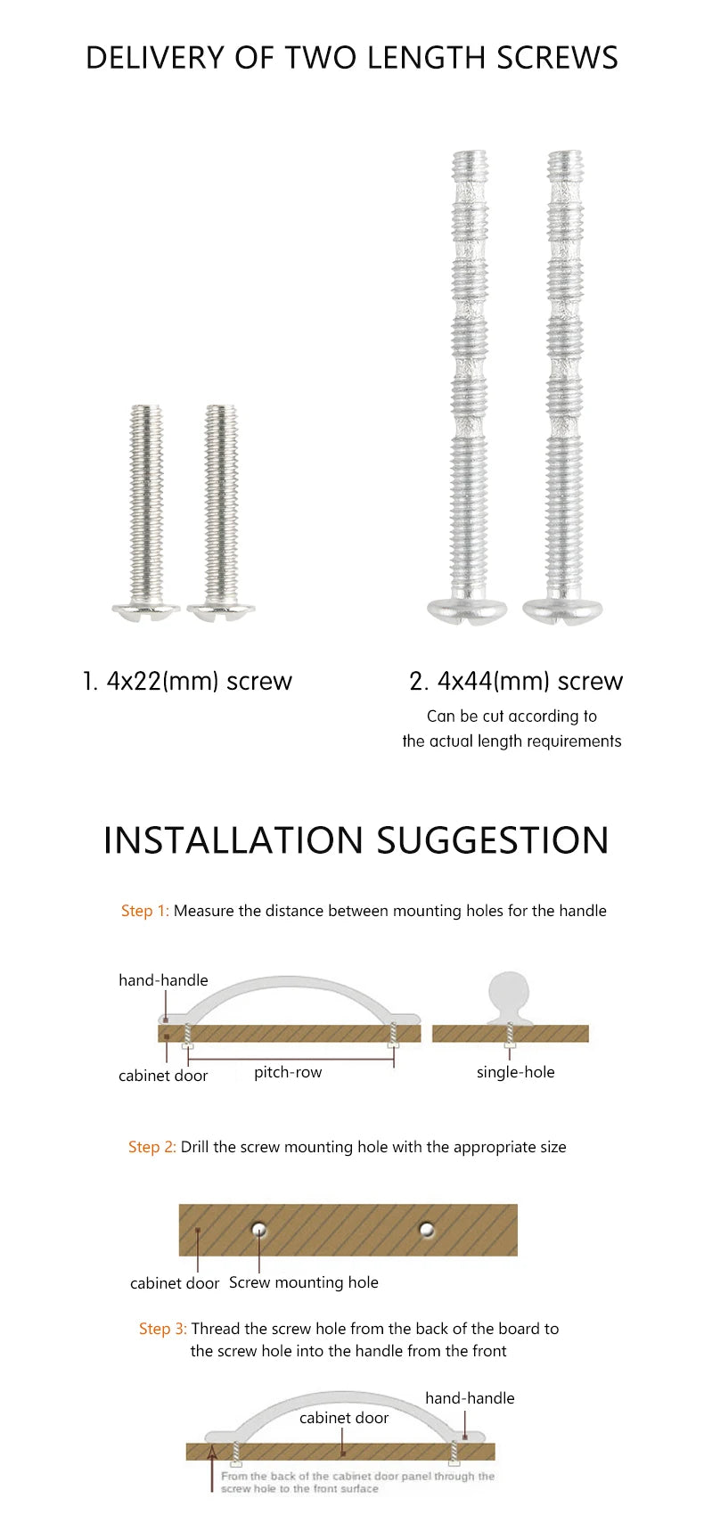 Modern style wardrobe cabinet bathroom cabinet black pulls drawer handles furniture cupboard aluminum alloy handle