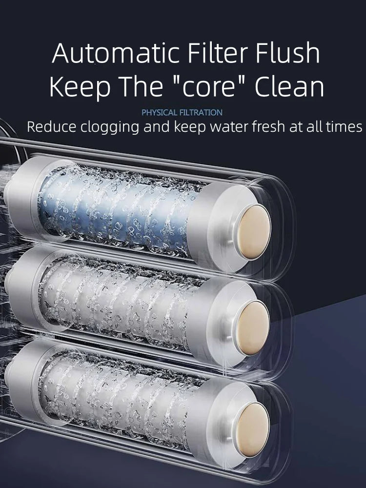 3+2 Water Filter System 5 Stages Drinking Water Filter Purifier for Household Kitchen with Filter Cartridge Kit Tap Filtration