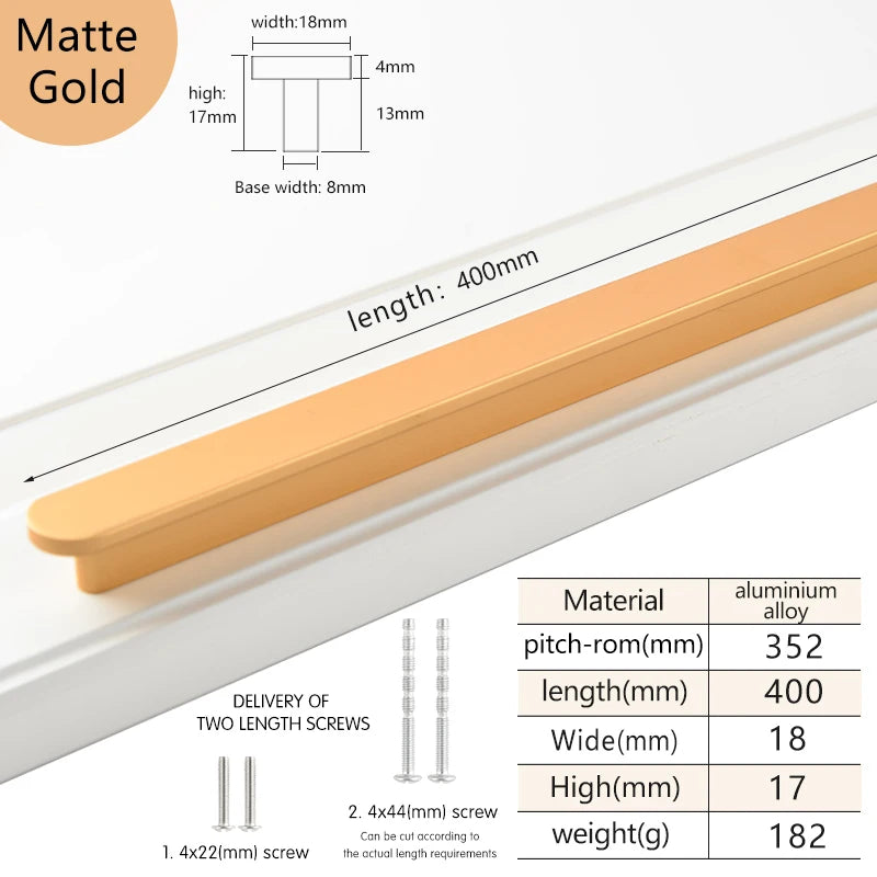 Modern style wardrobe cabinet bathroom cabinet black pulls drawer handles furniture cupboard aluminum alloy handle