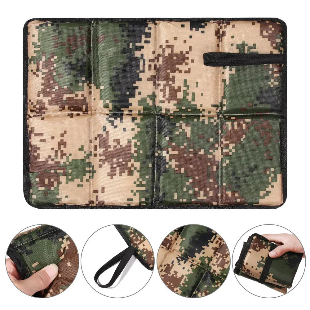 Seat Cushion Outdoor Portable Waterproof Oxford Cloth Beach Mat Comfort Foldable Seat Foam Pad For Outdoor Activities Camping