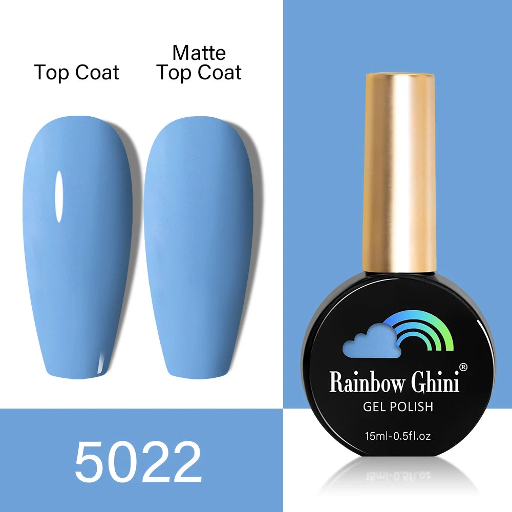 RG HEMA TPO FREE Neon Glitter Gel Nail Polish 15ml Nail Art Manicure Semi Permanent Gel Hybrid Varnishes Top Base Coat UV Nail