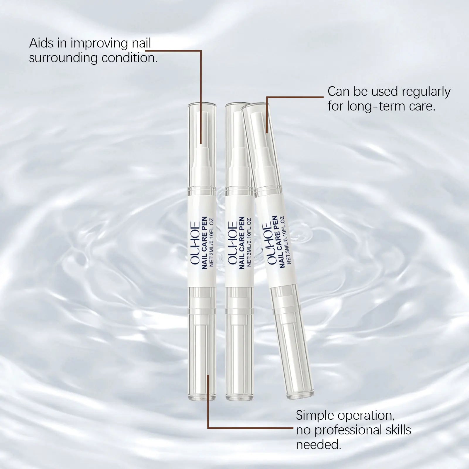 Nail Growth Serum Liquid Anti Paronychia Strengthener Moisture Nourishing Prevent Agnail Repair Damaged Cracked Nails Care Pen