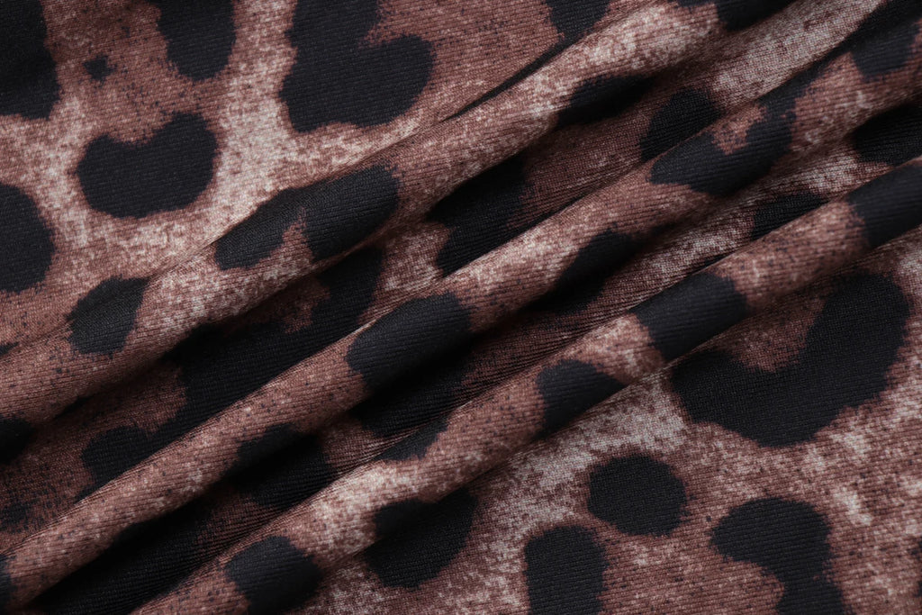 Dulzura Chest Wrapping Backless Slim Leopard Print Jumpsuit Women'S Fashion Sexy Elegant Romper Party Club Street Summer Clothes