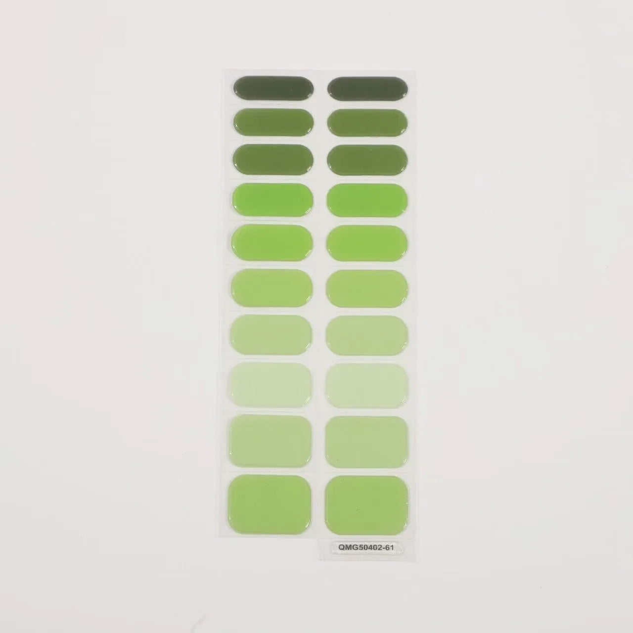 Semi-Cured Gel Nail Stickers Art Nail Decor Long-Lasting Solid Color Nail Strips UV Lamp Cured Manicure Gel Decal