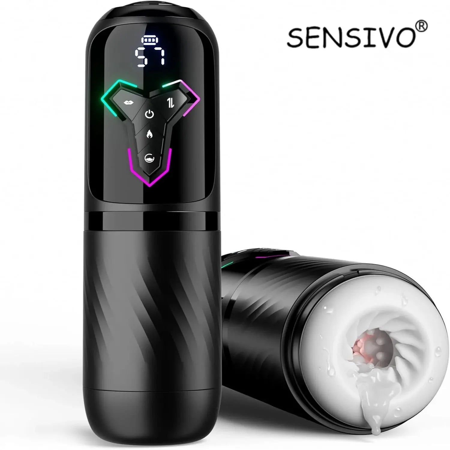 5 IN 1 Automatic Telescopic Male Masturbator Penis Pump Heated Sucking Vibrating Sex Machines With LCD Display Sex Toys for Men
