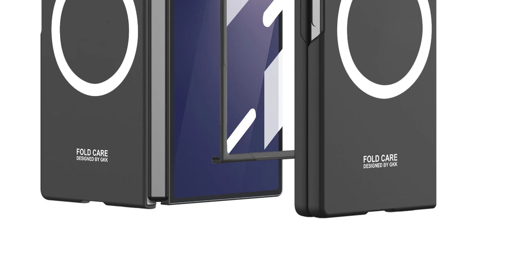Magnetic Wireless Charging Phone Case For Samsung Galaxy Z Fold 7 6 5 Ultra-thin With Glass Film Z Fold7 Fold6 Protective Cover
